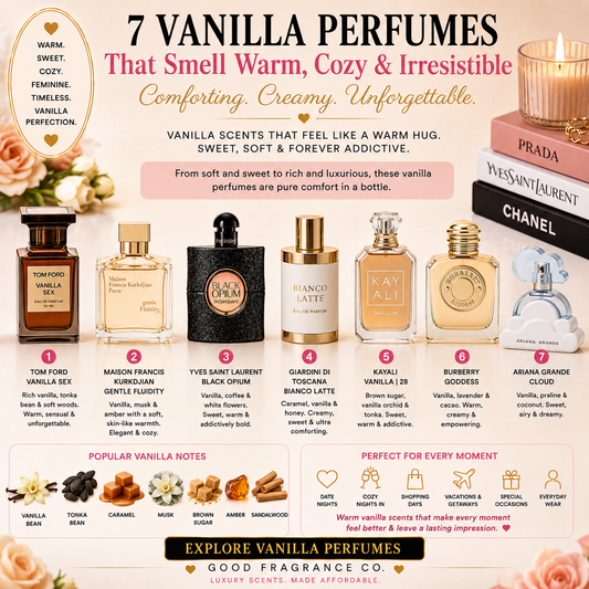 7 Vanilla Perfumes That Smell Warm, Cozy & Irresistible